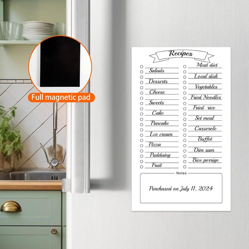 Thboxes 2 Pack Grocery List Magnet Pad for Fridge with Pen Holder, Totally 120 Sheets Magnetic Grocery List Pad for Fridge Full Back Magnet Shopping List, To Do List, Memo Notepads with Pen Holder, 4.5x7.5" - Image 4